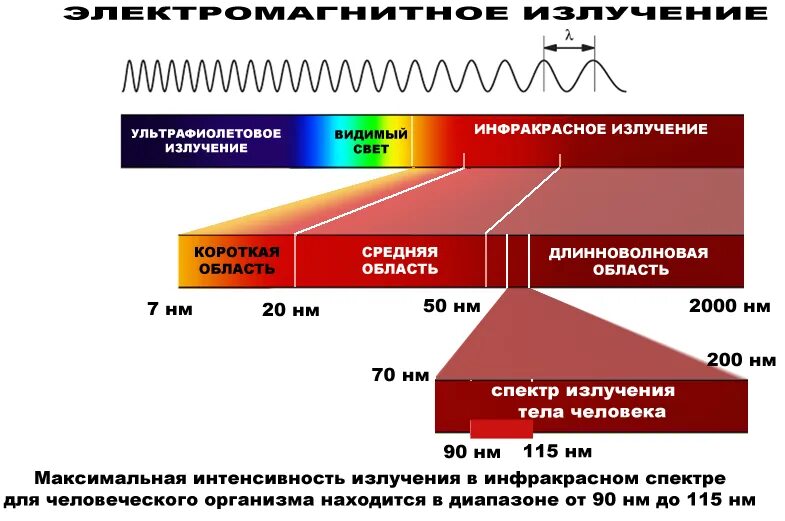 Инфракрасное излучение диапазон длин волн. Инфракрасное излучение диапазон длин волн диапазон частот. Диапазон длин волн инфракрасного излучения мкм. Диапазон спектра инфракрасного излучения. Скорость распространения инфракрасного излучения