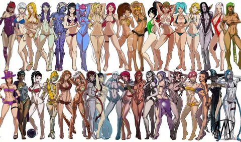 League of Legends characters - LoL Swimsuit Playmat 5.0 League Of Legends C...