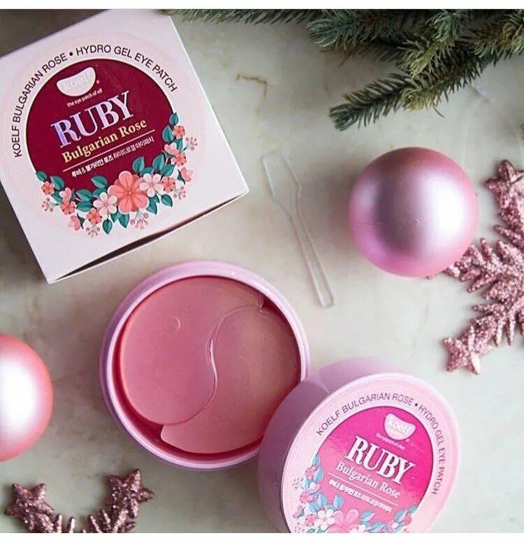 Патчи для глаз bejewel ruby. Koelf ruby &amp; bulgarian rose hydro gel eye patch (60ea). патчи ruby. патчи с болгарской розой. патчи розовые.