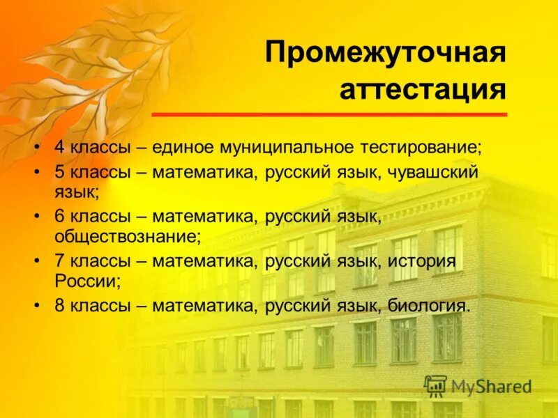 Тесты промежуточной аттестации 6 класс