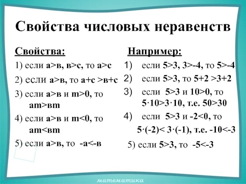 Свойства числовых неравенств 8. Числовые неравенства 8 класс формулы. Свойства числовых неравенств 8 класс. Алгебра 8 класс основные свойства числовых неравенств. Числовые неравенства и их свойства 7 класс