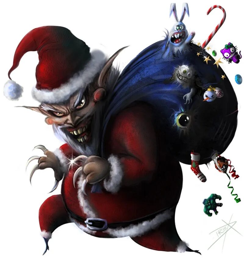 Эвил Санта. Рождественский демон Крампус.