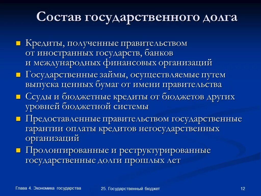 Причинами государственного долга являются. Состав государственного долга. Состав и структура государственного долга. Система гос долга. Состав государственного кредита.