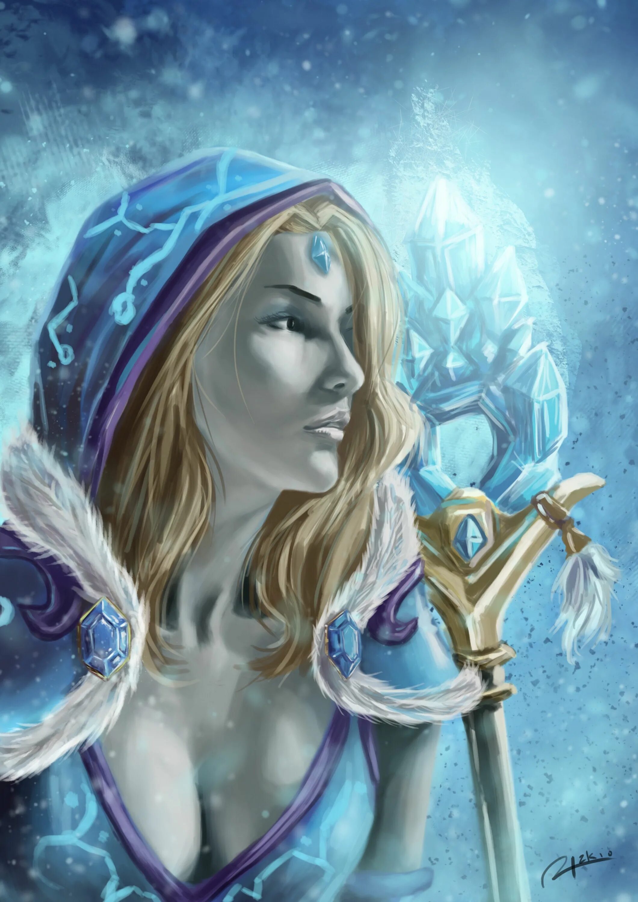 Кристал мейден. Дота Crystal Maiden. Кристал мейден дота 2. ЦМКА дота 2.