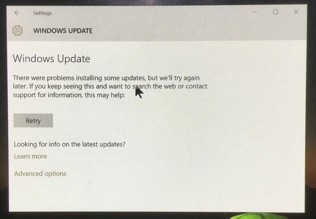 Windows 10 update failed. Обновление windows 10 застряло на 57%. problem update. на руском update failed-retrying in.