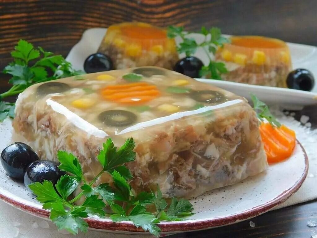 Рецепт заливного из консервы