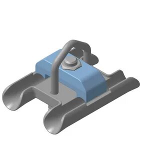 Зажим 3d модель