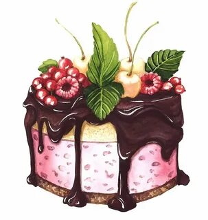 Рисованные картинки тортов