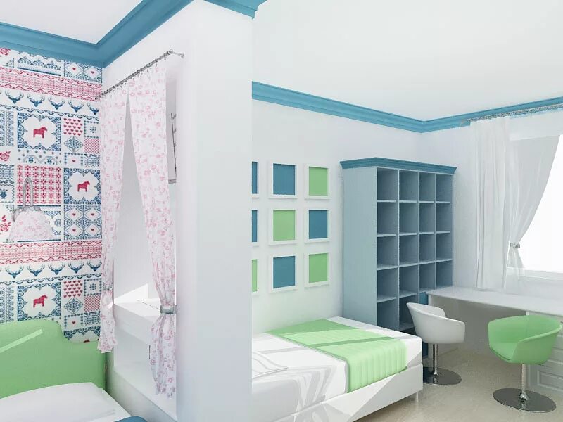 комната для мальчика и девочки. зонирование детской комнаты для двоих. перегородка в детской комнате для зонирования. комната для разнополых детей с перегородкой. детская комната для двоих разнополых икеа.