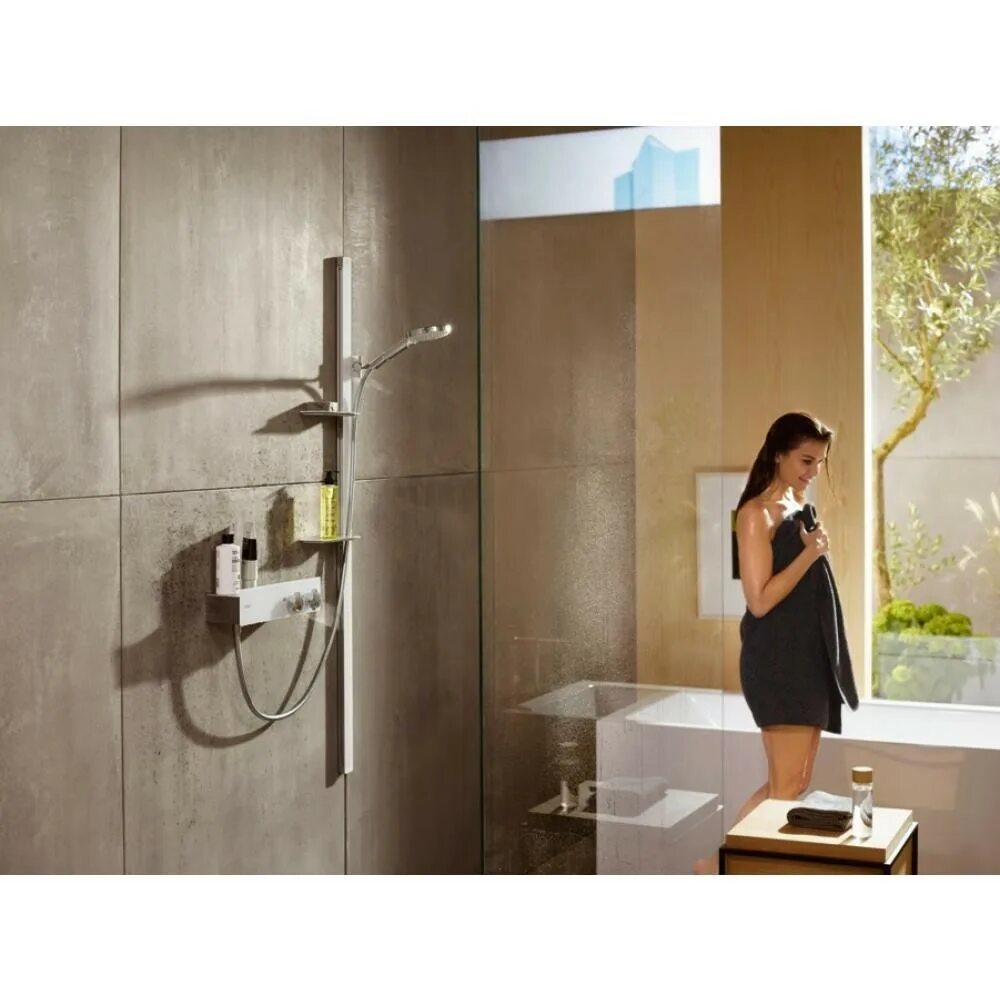 Hansgrohe SHOWERTABLET 350. Hansgrohe SHOWERTABLET. Hansgrohe Raindance select s 27646000. Термостат Hansgrohe SHOWERTABLET 350. Душевая хансгрое