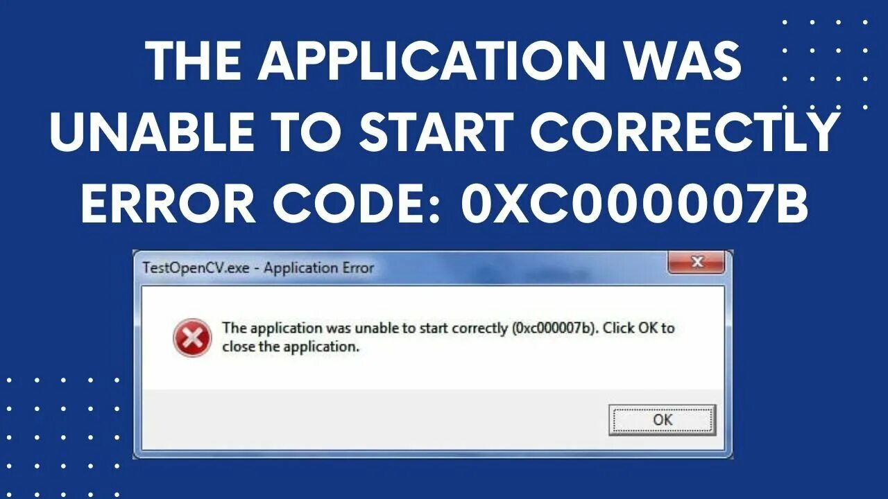 The application was unable