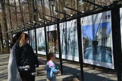 Открытие выставки в парке победы