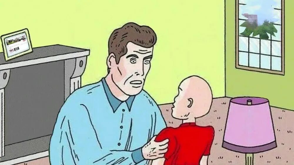Papa ou. Отец Мем. Потец Мем. Мем отец и сын. Мем отец трясет сына.