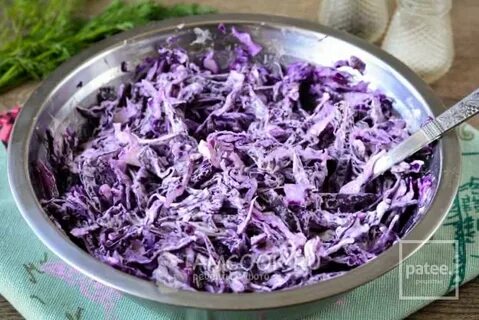 Салат с краснокочанной капустой рецепт с майонезом