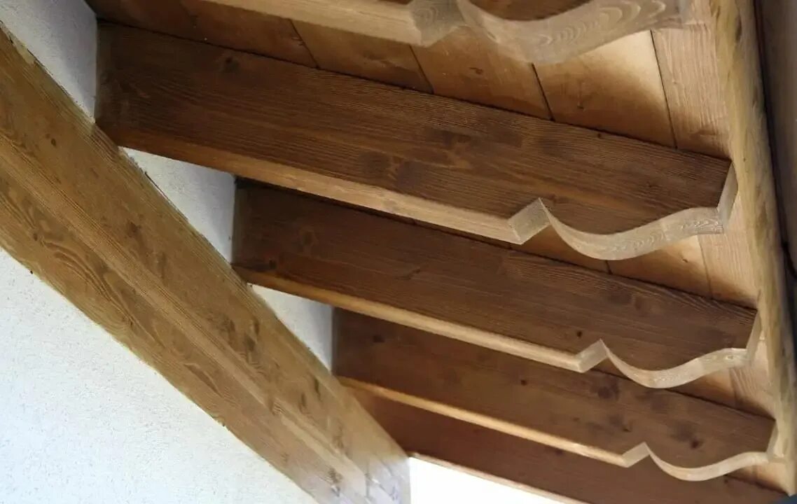 карниз бревенчатого дома (98) фото