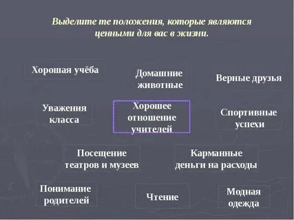 К социальным ценностям относят