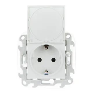 Встраиваемая розетка с крышкой ip44
