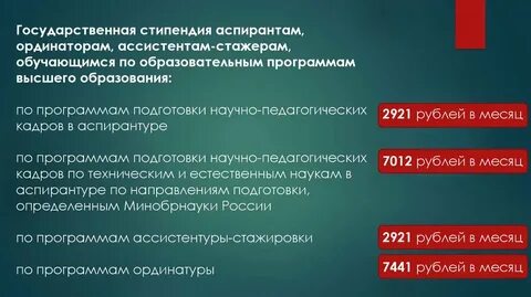 Ординаторов социальная стипендия
