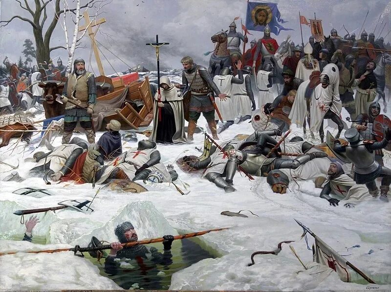 Битва на Чудском озере 1242 год Ледовое побоище. Невское сражение и ледовое
