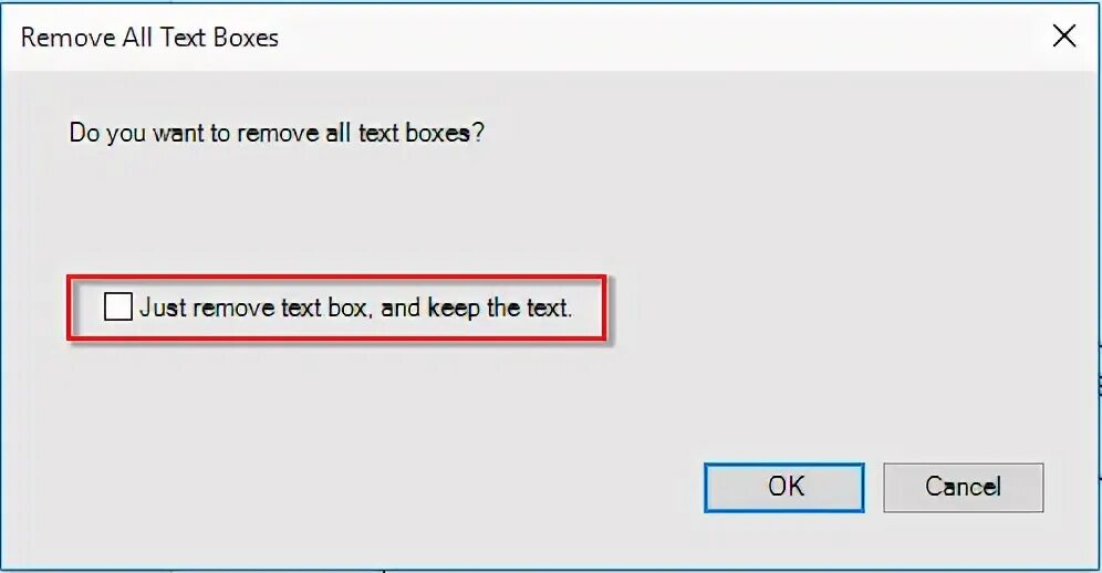 Text remove
