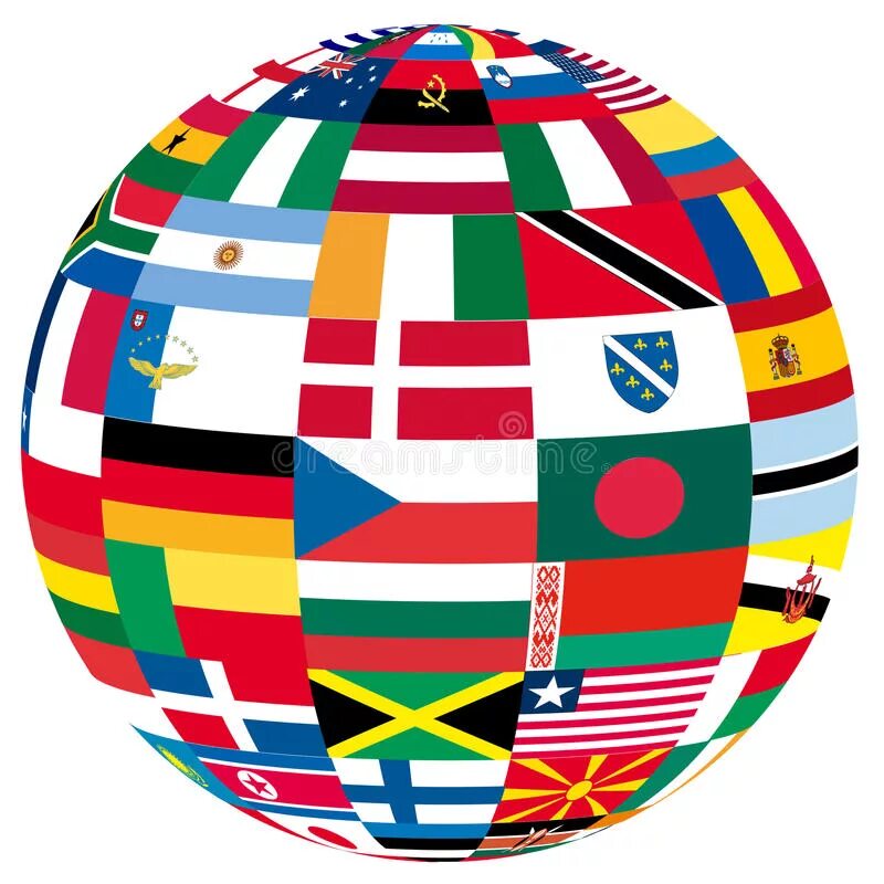 Земной шар из флагов. Глобус с флагами стран. Планета из флагов. Все страны круги