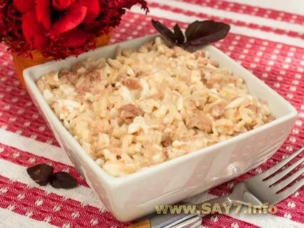 Печень трески с рисом