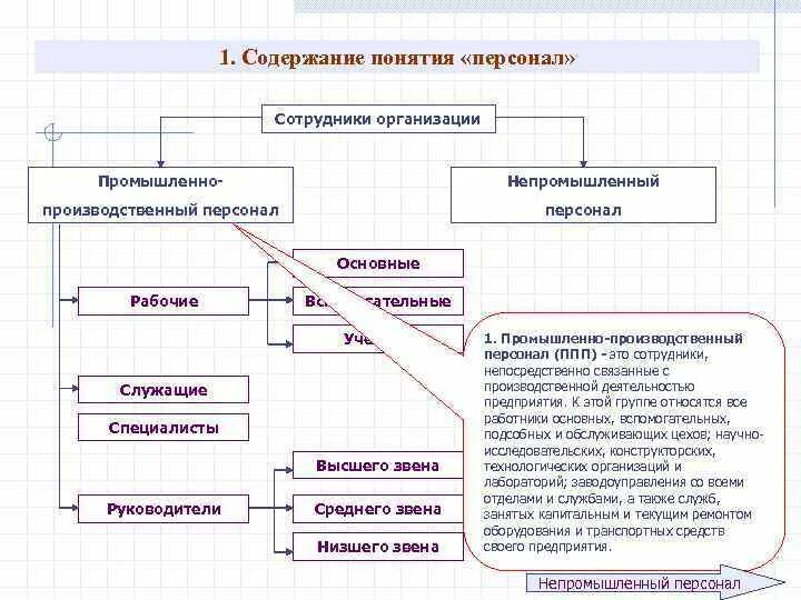 Основной персонал организации это. Структура непромышленного персонала предприятия. Промышленно-производственный персонал предприятия. Промышленно-производственный персонал (ППП. Содержание понятия персонал организации.