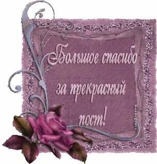 Спасибо очень ценно