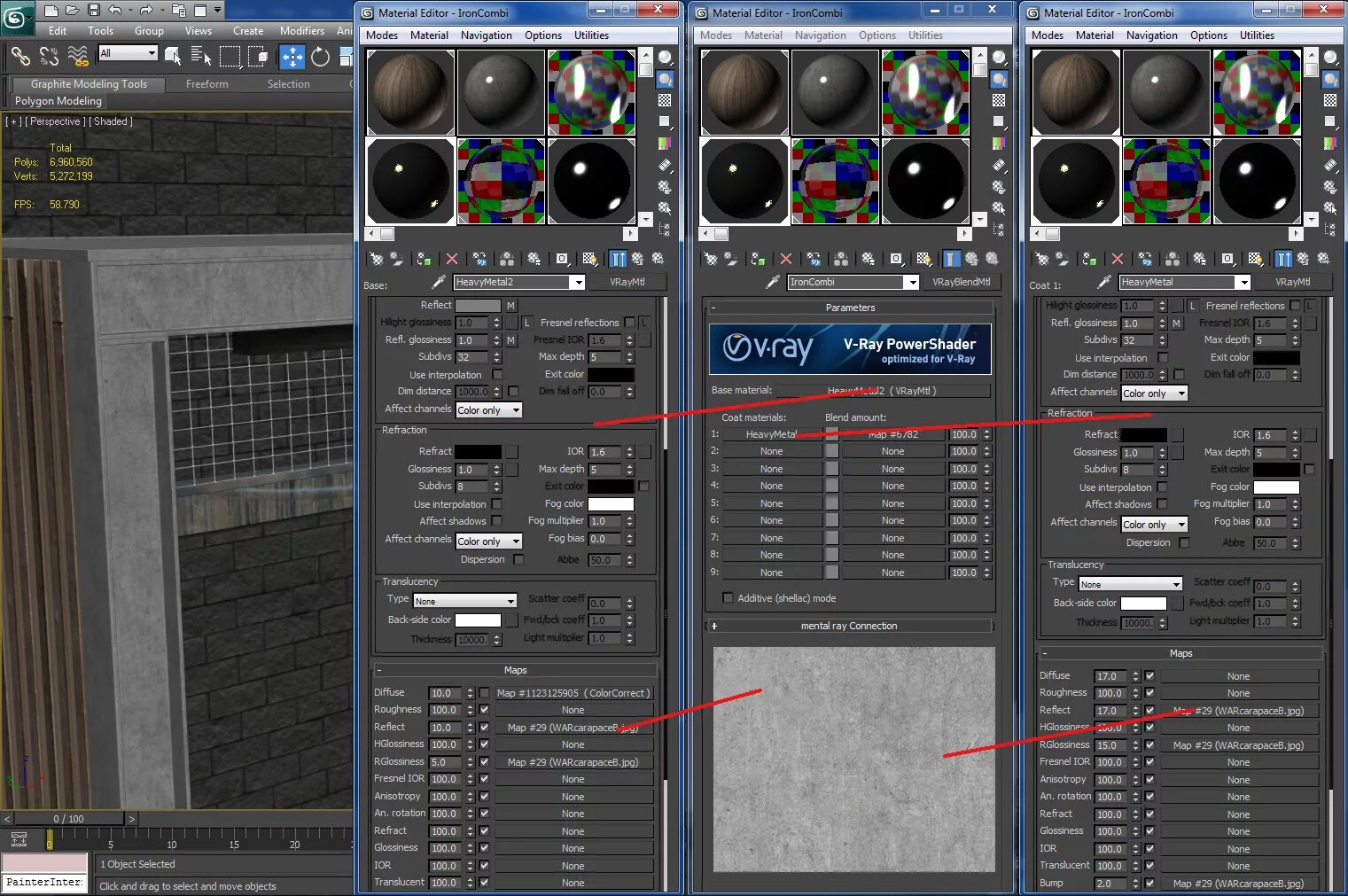 Materials settings