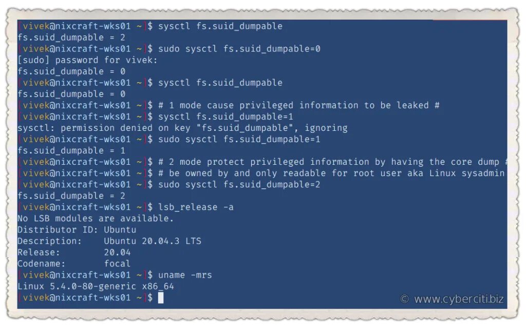 Dump linux. Core dumped.