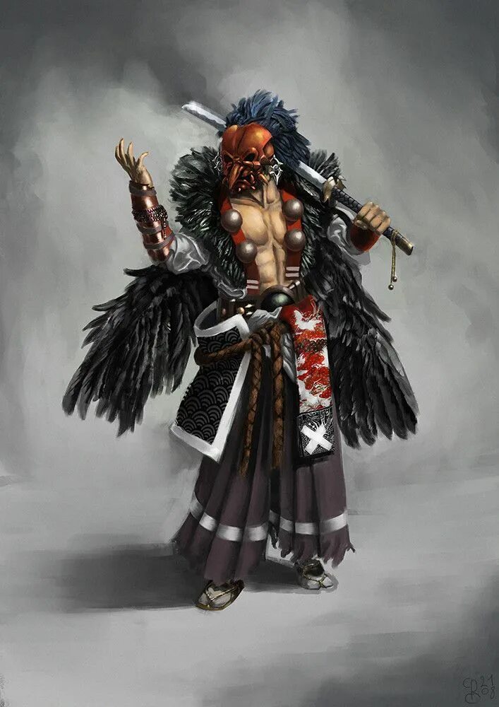 Храм тенгу япония. Тенгу гэндзи. Демоны тэнгу японские. Tengu s москва. Тенгу мифология.