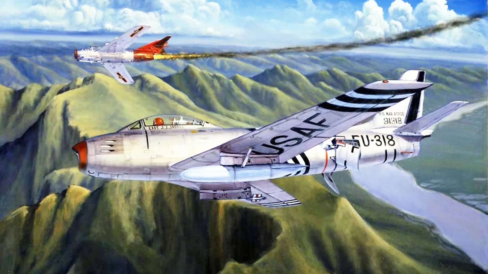 Черный четверг американской авиации. Самолет арт. Советские самолёты корейской войны.