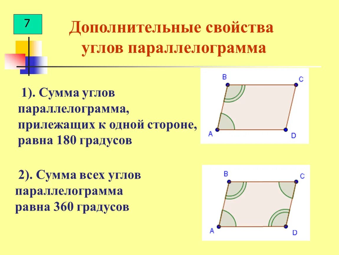 Формула углов параллелограмма 8 класс. Параллелограмм презентация. Признаки параллелограмма 8 класс. Параллелограмм геометрия 8.