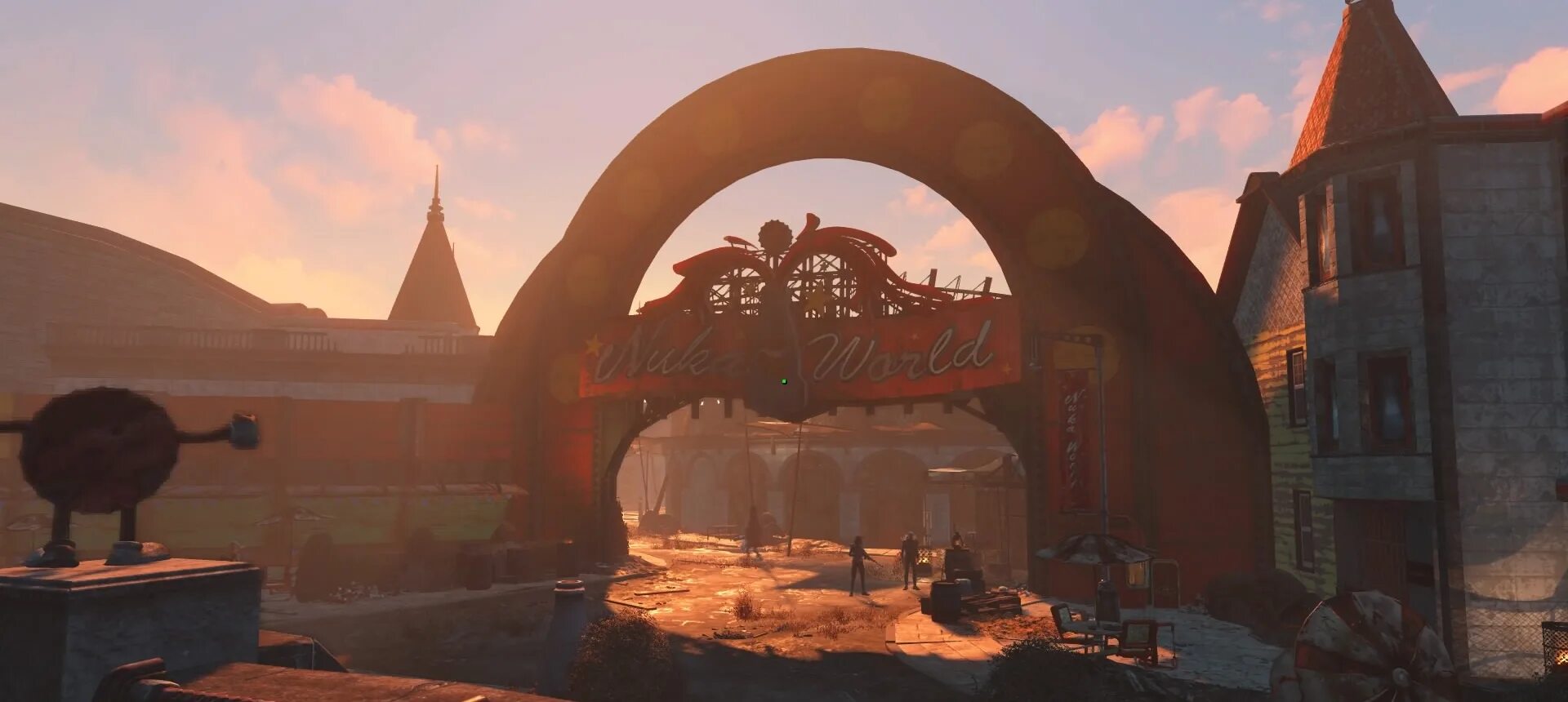 Fallout 4: nuka-world. Fallout nuka world. Fallout 4 - nuka world dlc. База в нюка-ворлд. Fallout 4 мир nuka.