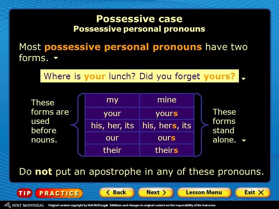 Possessive case