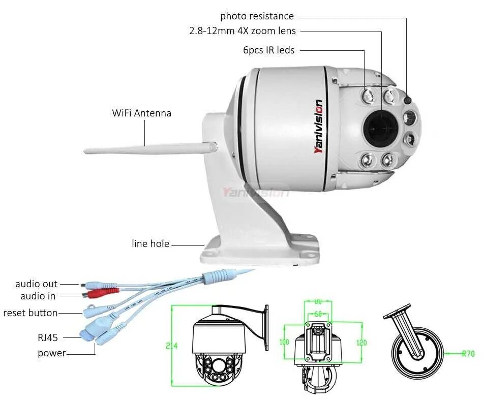 Xy a6. XY a6 5mp камера видеонаблюдения. IP-камера Orient чертеж. 4g PTZ Camera. Камера видеонаблюдения XY-a6 габариты.