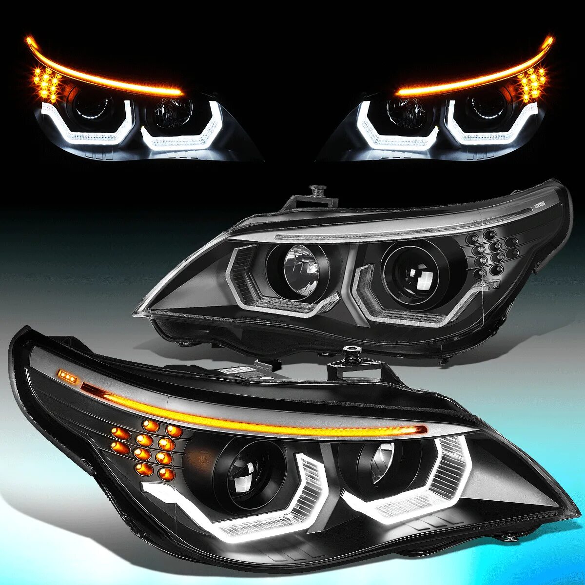 BMW e60 led оптика. Led фары BMW e60. E60 led фары. Led фары БМВ е60. Фонарь е60