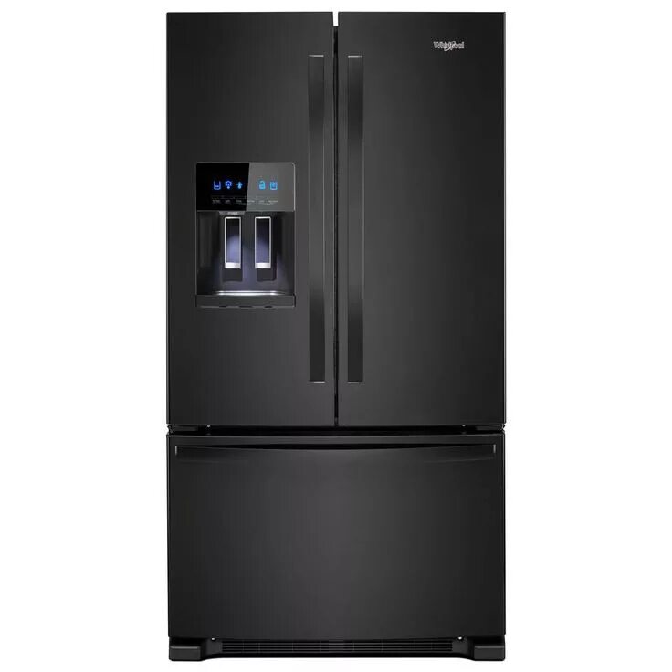 Whirlpool 24.7. Whirlpool 24.7 cu. Ft. French Door Refrigerator Stainless St. Холодильник черный с ледогенератором. French Door холодильники. Холодильник 25 градусов