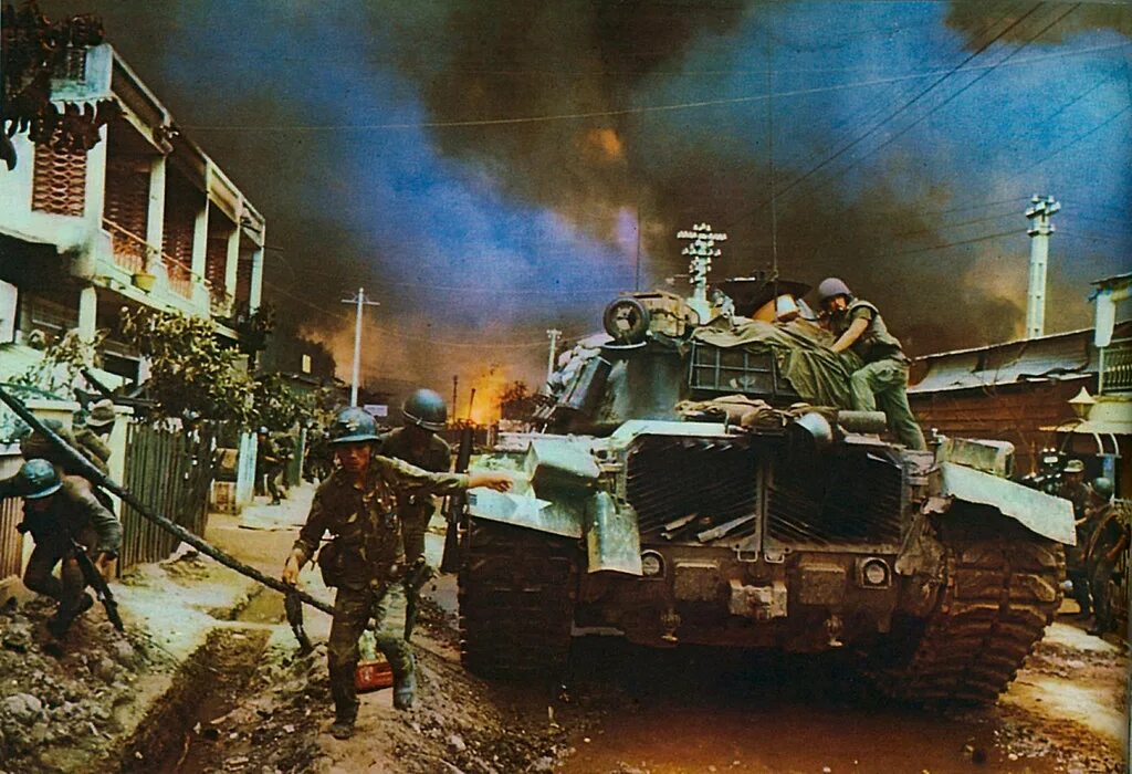 Поражение сша в войнах. Подбитые американские танки во Вьетнаме.