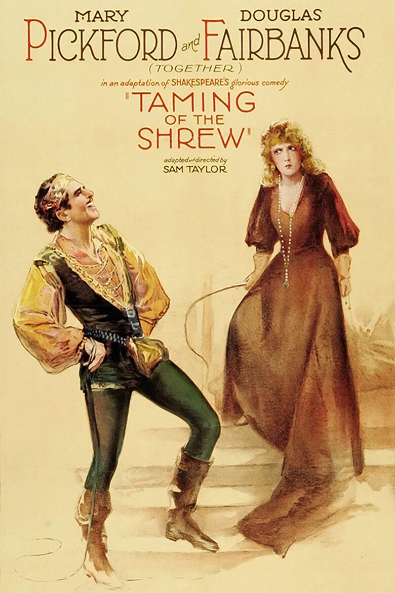 Шекспир Постер the Taming of the Shrew. ‘The Taming of the Shrew’ 1929. Укрощение строптивой. Укрощение строптивой 1929. The taming of the shrew