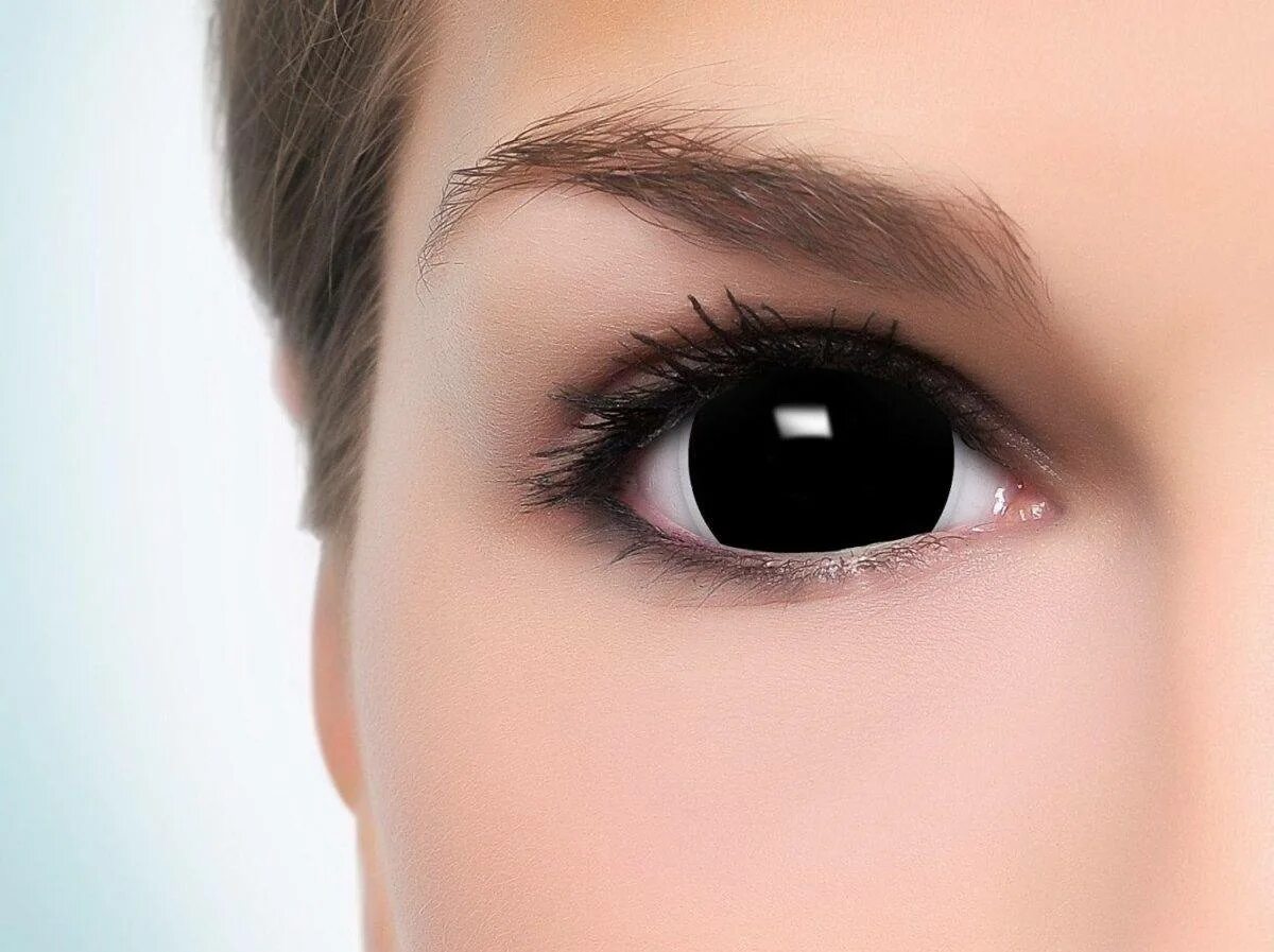 Линзы Black sclera. Black sclera 2 линзы. Линзы фулл Блэк. Склеральные линзы черные.