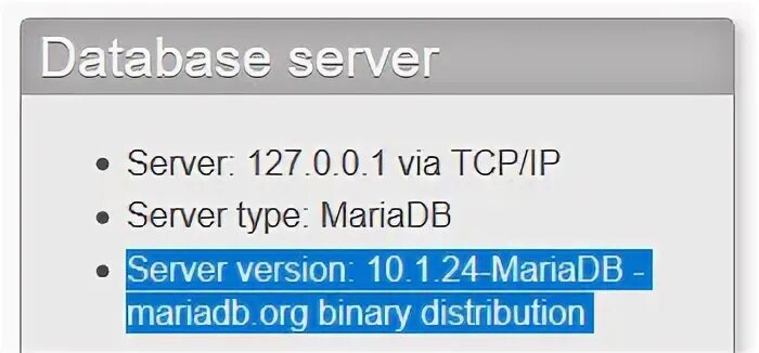 Db version