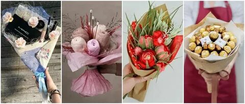 Простые букеты своими руками