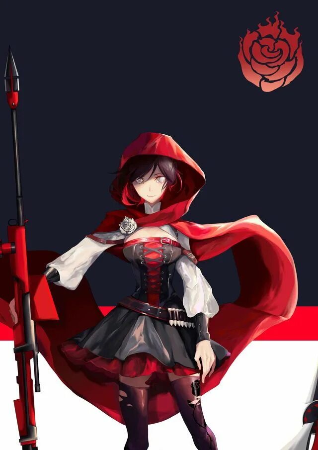 Девочка руби. Руби Роуз RWBY. Руби Роуз RWBY Art. Красная шапочка Руби Роуз.