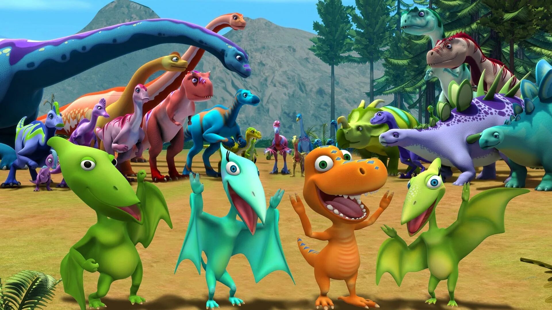 Сделай дино. Поезд динозавров dinosaur train. поезд динозавров семья птеранодонов.
