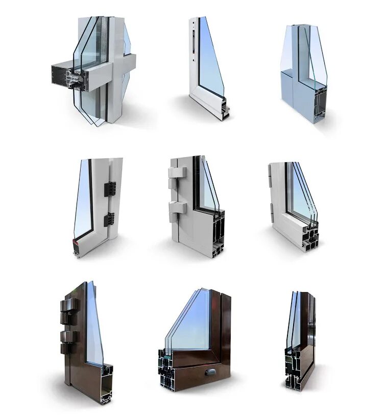 типы алюминиевых конструкций. стоечно-ригельное остекление фасадов. алюминиевый профиль для окон рехау. стоечно-ригельное остекление фасадов. типы алюминиевых конструкций.