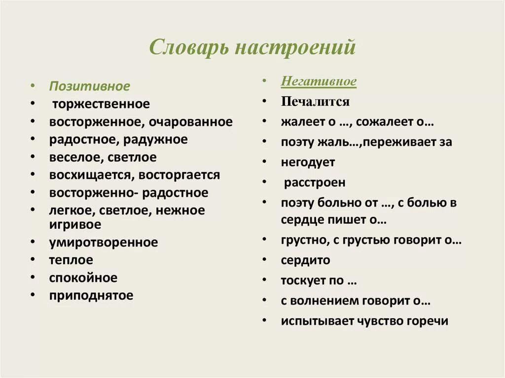 Какое литературное настроение. Словарь настроений. Словарь настроений и чувств. Словарь чувств и настроений начальная школа. Словарь эмоций для начальной школы.