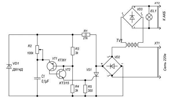 Зарядное на тиристоре ку202н и кт117. Зарядное на тиристоре ку202н. Зарядник для аккумулятора автомобиля на тиристоре ку202н. Схема зарядного устройства с регулировкой по первичке. Тиристор ку202н зарядное устройство