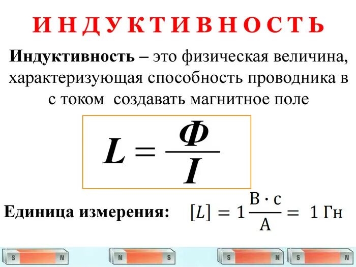 Величина измерения индукции