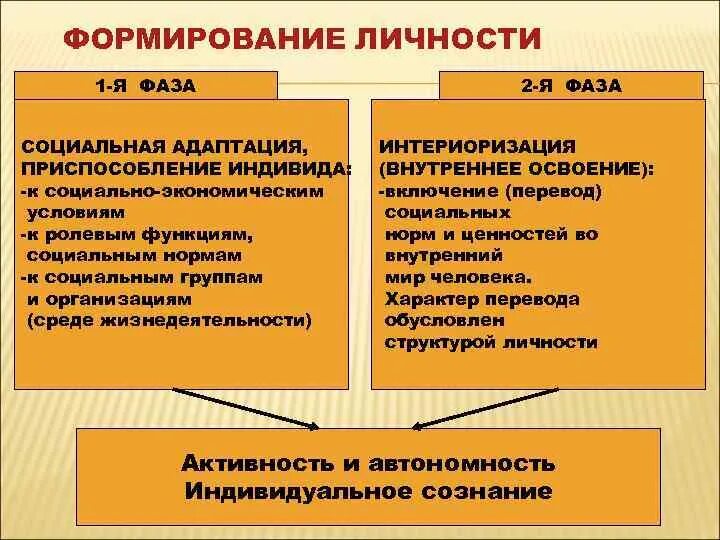 Процесс формирования и становления личности. Приспособление индивида к группе. социальная адаптация индивида. становление личности философия. социальная адаптация и социальная интериоризация личности..